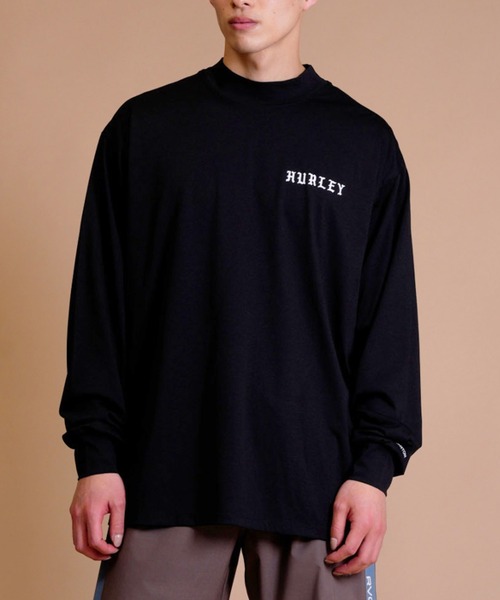 Hurley （ハーレー）の「【ムラサキスポーツ別注】Hurley/ハーレー ラッシュガード バックプリント/モックネックラッシュガード オーバーサイズ/UVカット/PHANTOM OVERSIZE OFFSHOREWINDOW MOCK LONG SLEEVE/23S01MRG06（ラッシュガード・メンズ・ブラック/ホワイト・M/L/XL）」の13枚目の写真