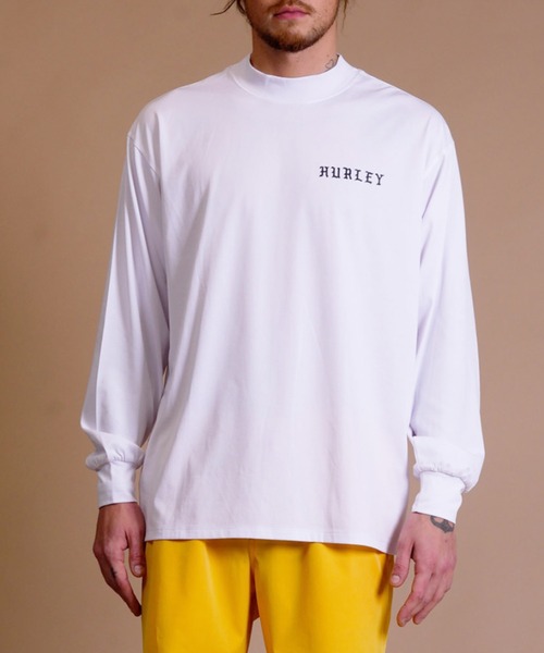 Hurley （ハーレー）の「【ムラサキスポーツ別注】Hurley/ハーレー ラッシュガード バックプリント/モックネックラッシュガード オーバーサイズ/UVカット/PHANTOM OVERSIZE OFFSHOREWINDOW MOCK LONG SLEEVE/23S01MRG06（ラッシュガード・メンズ・ブラック/ホワイト・M/L/XL）」の15枚目の写真