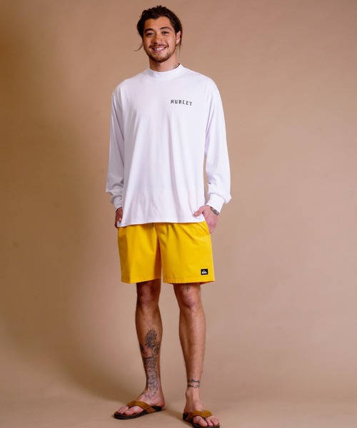 Hurley （ハーレー）の「【ムラサキスポーツ別注】Hurley/ハーレー ラッシュガード バックプリント/モックネックラッシュガード オーバーサイズ/UVカット/PHANTOM OVERSIZE OFFSHOREWINDOW MOCK LONG SLEEVE/23S01MRG06（ラッシュガード・メンズ・ブラック/ホワイト・M/L/XL）」の10枚目の写真