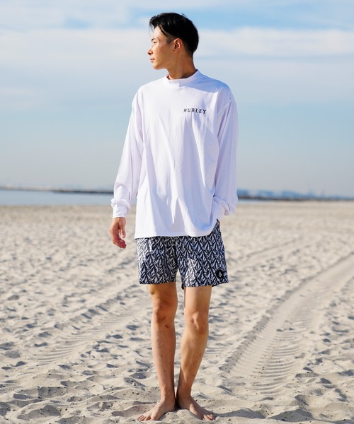 Hurley （ハーレー）の「【ムラサキスポーツ別注】Hurley/ハーレー ラッシュガード バックプリント/モックネックラッシュガード オーバーサイズ/UVカット/PHANTOM OVERSIZE OFFSHOREWINDOW MOCK LONG SLEEVE/23S01MRG06（ラッシュガード・メンズ・ブラック/ホワイト・M/L/XL）」の17枚目の写真
