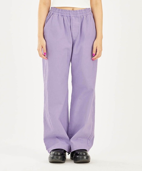 X-girl(エックスガール)の「TWILL EASY PANTS(その他パンツ・レディース・ブラック/ライトパープル/ブラウン・XS/S/M)」の21枚目の写真