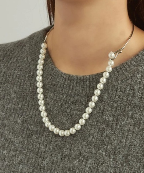GOLDY（ゴールディ）の「【GOLDY】ブランク パール ネックカフ / 3221001（ネックレス・レディース・ゴールド/シルバー・FREE）」の5枚目の写真