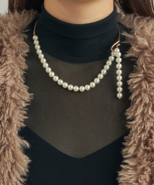GOLDY（ゴールディ）の「【GOLDY】ブランク パール ネックカフ / 3221001（ネックレス・レディース・ゴールド/シルバー・FREE）」の4枚目の写真