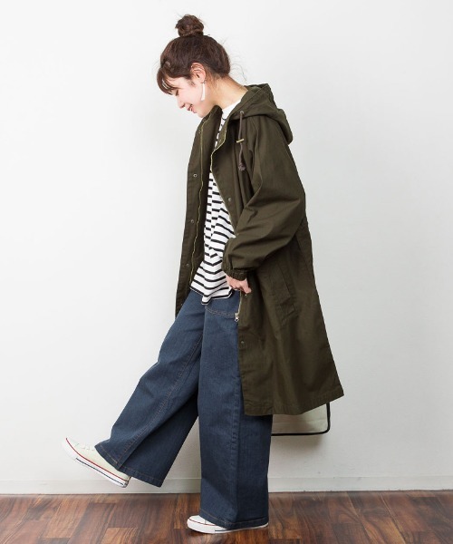 atONE（アットワン）の「atONE ウエストゴムストレッチデニムベイカーパンツ（デニムパンツ・レディース・ワンウォッシュ/ブルー/ライトインディゴブルー・4L/M/3L/L/LL）」の18枚目の写真