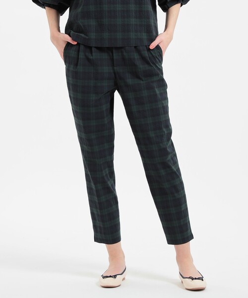 MACKINTOSH PHILOSOPHY（ﾏｯｷﾝﾄｯｼｭ ﾌｨﾛｿﾌｨｰ）の「サッカーテーパードパンツ（その他パンツ・レディース・ブラック/ダークネイビー/ブルー・36/38）」の3枚目の写真