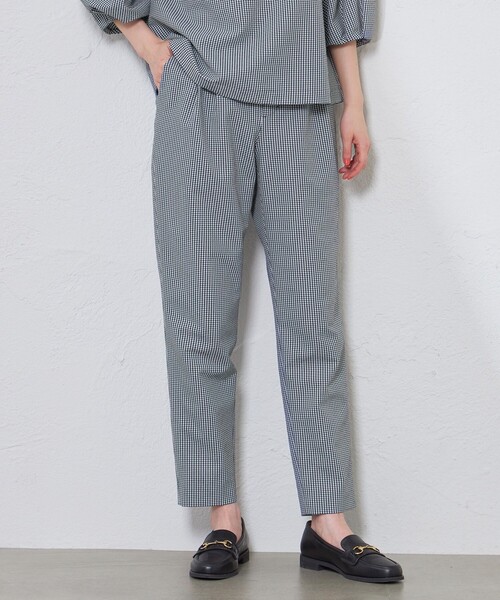 MACKINTOSH PHILOSOPHY（ﾏｯｷﾝﾄｯｼｭ ﾌｨﾛｿﾌｨｰ）の「サッカーテーパードパンツ（その他パンツ・レディース・ブラック/ダークネイビー/ブルー・36/38）」の2枚目の写真