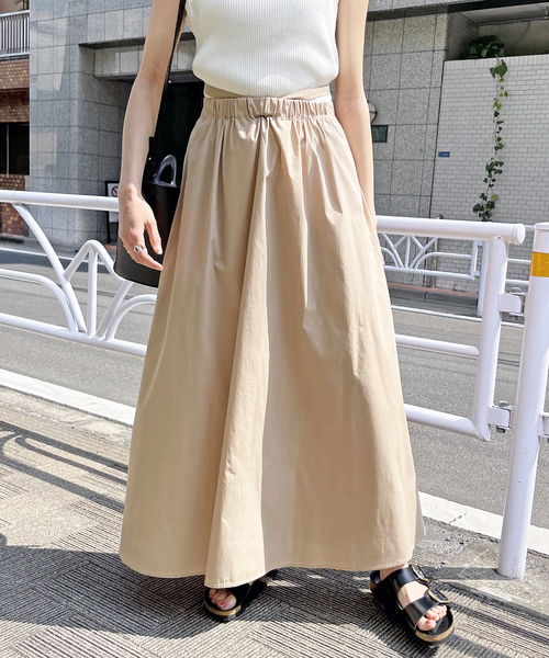 Spick & Span（スピックアンドスパン）の「タイプライターベルトギャザースカート（スカート・レディース・ベージュ/ブラック・38/36）」の17枚目の写真