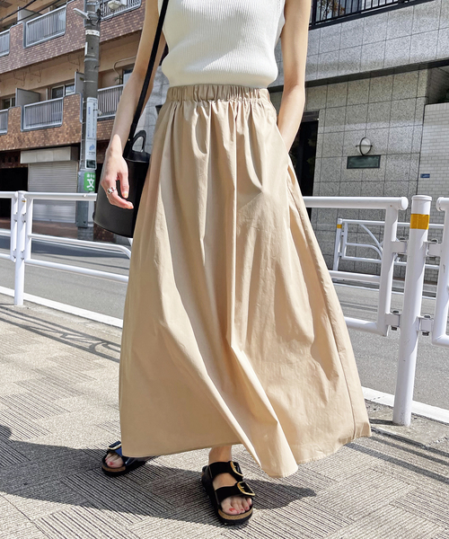 spick&spanタイプライターベルトギャザースカート Spick & Span（スピックアンドスパン）の「タイプライターベルト