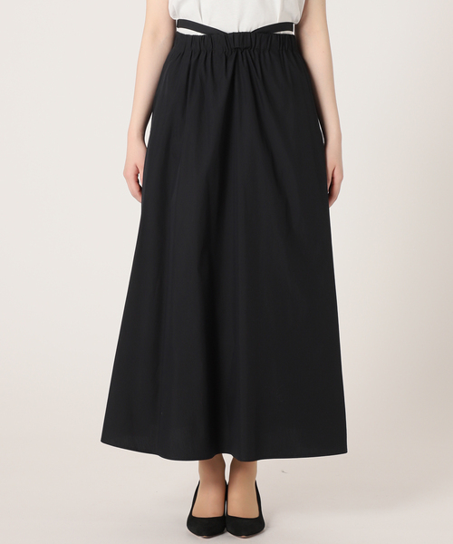 Spick & Span（スピックアンドスパン）の「タイプライターベルトギャザースカート（スカート・レディース・ベージュ/ブラック・38/36）」の10枚目の写真