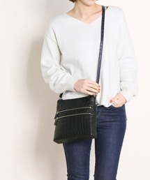 Urban Outfitters☆ サイドリボン・クロコダイル柄 ショルダー Urban Outfitters☆ サイドリボン・クロコダイル柄 ショルダー