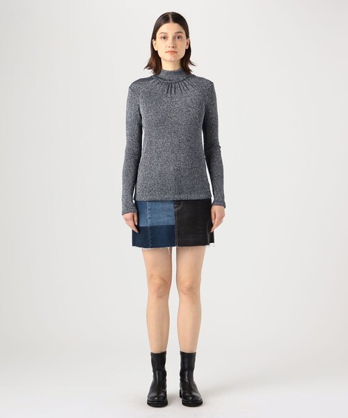 TOMORROWLAND （トゥモローランド）の「GOLDEN GOOSE DELUXE BRANDS HIGH NECK GARDENA ニット（ニット/セーター・レディース・ダークブルー・XS）」の2枚目の写真