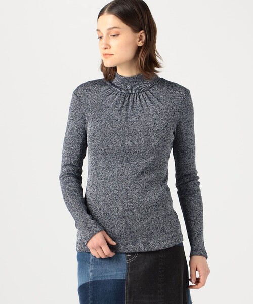 TOMORROWLAND （トゥモローランド）の「GOLDEN GOOSE DELUXE BRANDS HIGH NECK GARDENA ニット（ニット/セーター・レディース・ダークブルー・XS）」の3枚目の写真