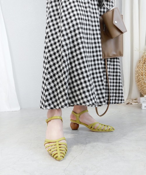 alala（アララ）の「スフィアヒールボーングルカサンダル（サンダル・レディース・ライトグリーン/ホワイト/パープル/ブラック・S/L/LL/M）」の8枚目の写真