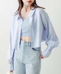 OLIVE des OLIVE | ダブルフロントクロップドシャツ(シャツ/ブラウス)