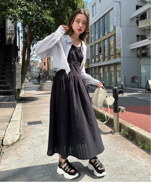 Herlipto デイドリーミングロングシャツドレス Herlipto デイドリーミングロングシャツドレス