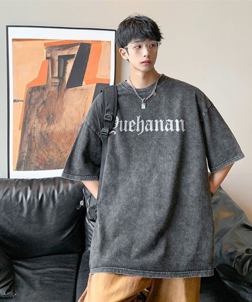 .KOM(ドットコム)の「『.KOM/ドットケーオーエム』バッククロスプリント半袖ピグメントTEE 【CN】(Tシャツ/カットソー・メンズ・ブラック・FREE)」の2枚目の写真