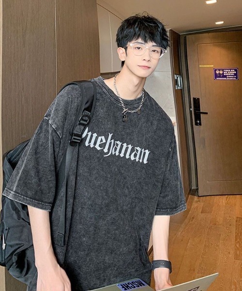 .KOM(ドットコム)の「『.KOM/ドットケーオーエム』バッククロスプリント半袖ピグメントTEE 【CN】(Tシャツ/カットソー・メンズ・ブラック・FREE)」の11枚目の写真