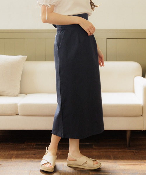 flower（フラワー）の「マリンリボンスカート（スカート・レディース・アイボリー/ネイビー・FREE）」の13枚目の写真