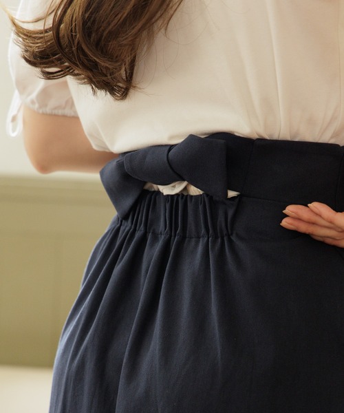 flower（フラワー）の「マリンリボンスカート（スカート・レディース・アイボリー/ネイビー・FREE）」の20枚目の写真