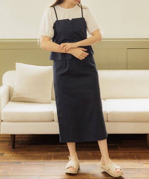 flower（フラワー）の「マリンリボンスカート（スカート・レディース・アイボリー/ネイビー・FREE）」の17枚目の写真