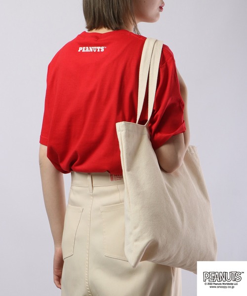 PEANUTS（ピーナッツ）の「PEANUTS スヌーピー アウトドア 半袖Tシャツ（Tシャツ/カットソー・レディース・レッド/ネイビー/ホワイト系その他2/ベージュ/ピンク/ブラック/オフホワイト/杢グレー/チャコール/ホワイト系その他・M/L/LL/S）」の19枚目の写真