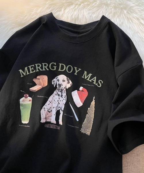 DOGグラフィックTシャツ（Tシャツ/カットソー）｜B.R.U（ブル