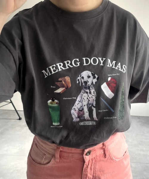 セール】DOGグラフィックTシャツ（Tシャツ/カットソー）｜B.R.U（ブル