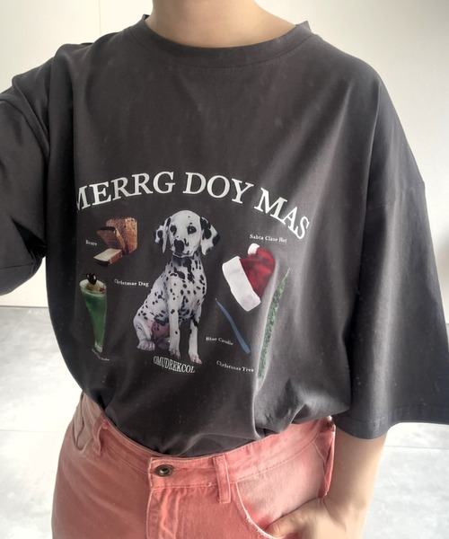 DOGグラフィックTシャツ（Tシャツ/カットソー）｜B.R.U（ブル