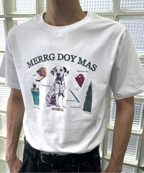 DOGグラフィックTシャツ（Tシャツ/カットソー）｜B.R.U（ブル