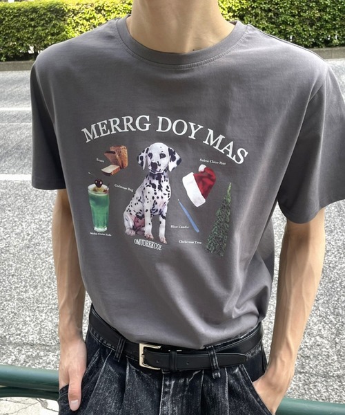 B.R.U(ブル)の「DOGグラフィックTシャツ(Tシャツ/カットソー・レディース・ホワイト/ブラック/グレー・FREE/LARGE)」の17枚目の写真