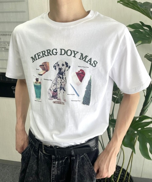 セール】DOGグラフィックTシャツ（Tシャツ/カットソー）｜B.R.U