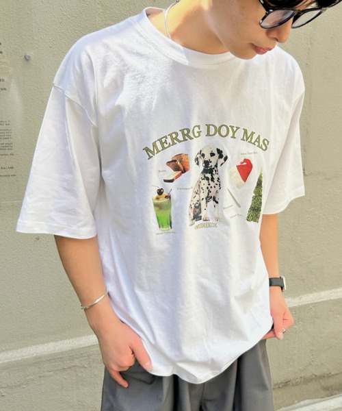B.R.U(ブル)の「DOGグラフィックTシャツ(Tシャツ/カットソー・レディース・ホワイト/ブラック/グレー・FREE/LARGE)」の17枚目の写真