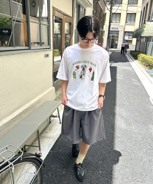 B.R.U(ブル)の「DOGグラフィックTシャツ(Tシャツ/カットソー・レディース・ホワイト/ブラック/グレー・FREE/LARGE)」の19枚目の写真