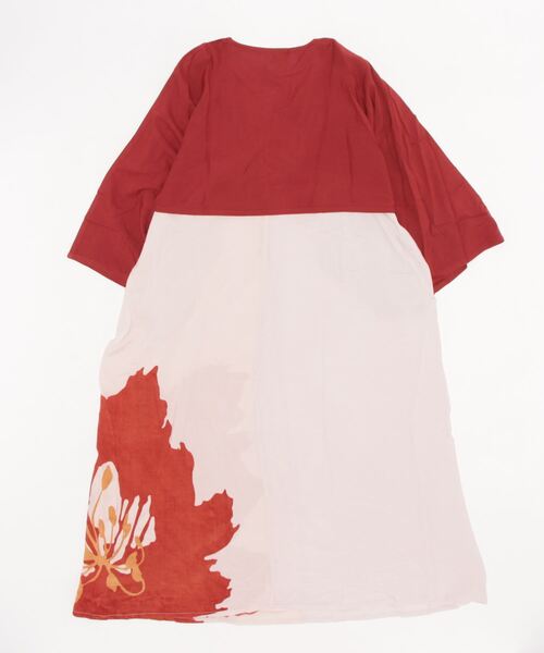 カヤ（カヤ）の「【カヤ】大輪の花ワンピース UV羽織付き（ワンピース・レディース・スミクロ/グリーン系その他/グレー系その他/パープル系その他・FREE）」の16枚目の写真