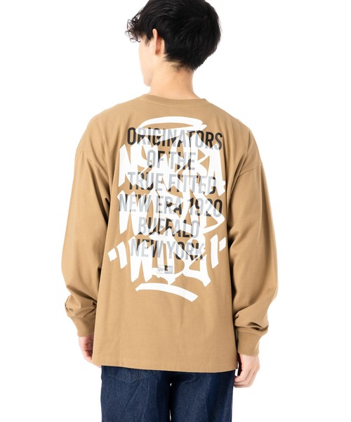 【グラフィティ】New Era ニューエラ オーバーサイズカットソー ニューエラ 長袖Tシャツ オーバーサイズ グラフィティ（Tシャツ