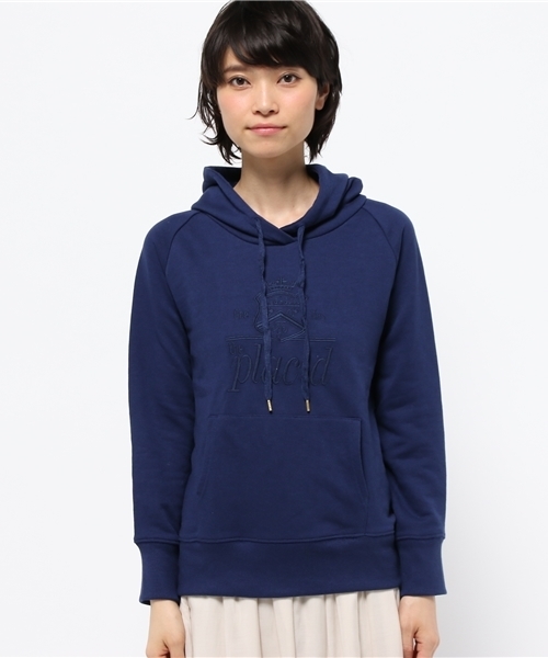 OUTLET(アウトレット)の「【CIAOPANIC TYPY】カレッジ刺繍スエットプルパーカー(Tシャツ/カットソー・レディース・ネイビー・FREE)」の2枚目の写真