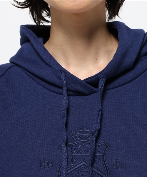 OUTLET(アウトレット)の「【CIAOPANIC TYPY】カレッジ刺繍スエットプルパーカー(Tシャツ/カットソー・レディース・ネイビー・FREE)」の5枚目の写真