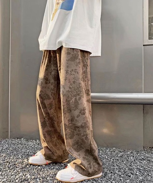 Theater code（シアターコード）の「【26SS再入荷】vintage make wide corduroy pants/ヴィンテージメイクワイド コーデュロイパンツ レトロ 花柄（チノパンツ・メンズ・ブラック/ベージュ・M/L/XL）」の16枚目の写真