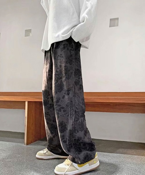 Theater code（シアターコード）の「【26SS再入荷】vintage make wide corduroy pants/ヴィンテージメイクワイド コーデュロイパンツ レトロ 花柄（チノパンツ・メンズ・ブラック/ベージュ・M/L/XL）」の15枚目の写真