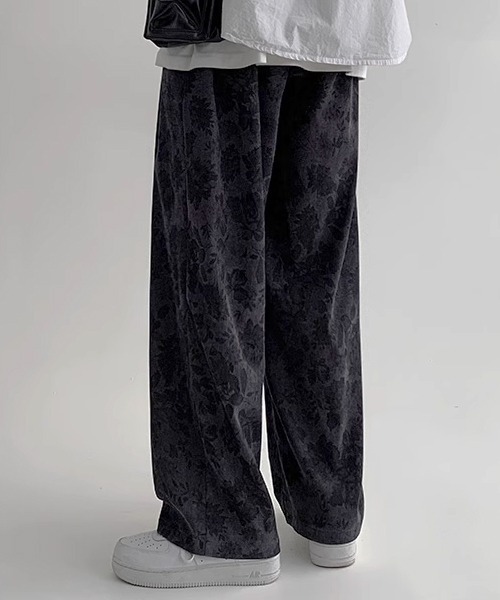 Theater code（シアターコード）の「【26SS再入荷】vintage make wide corduroy pants/ヴィンテージメイクワイド コーデュロイパンツ レトロ 花柄（チノパンツ・メンズ・ブラック/ベージュ・M/L/XL）」の13枚目の写真
