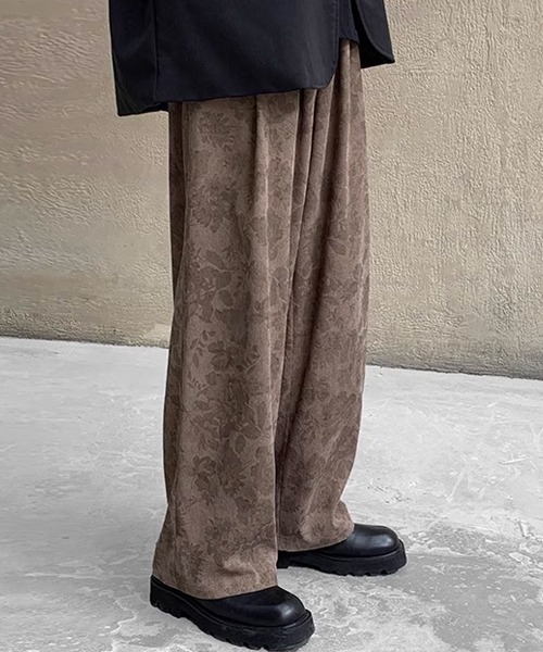 Theater code（シアターコード）の「【26SS再入荷】vintage make wide corduroy pants/ヴィンテージメイクワイド コーデュロイパンツ レトロ 花柄（チノパンツ・メンズ・ブラック/ベージュ・M/L/XL）」の20枚目の写真