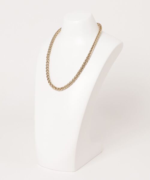 EF DOM TO DO（イーエフダムトゥードゥー）の「ツイストチェーンネックレス ステンレス ゴールド / 7mm幅（ネックレス・メンズ・ゴールド・50㎝/60cm）」の4枚目の写真