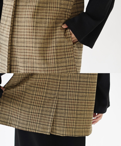 apartment department（アパートメントデパートメント）の「テーラーロングジレ（ベスト・レディース・ベージュ・M）」の7枚目の写真