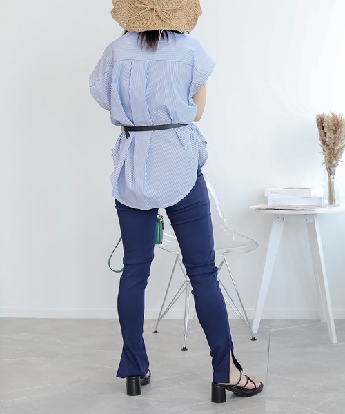 セール】ハイウエスト ストレッチ美脚スキニーレギンスパンツ
