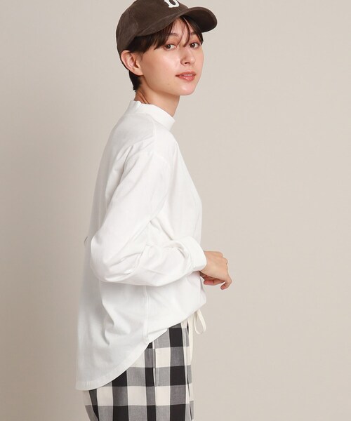Dessin(デッサン)の「ハイネックロングスリーブTシャツ<XS~L>(Tシャツ/カットソー・レディース・ブラック/ライトグレー/ホワイト系・02/01/03/00)」の12枚目の写真