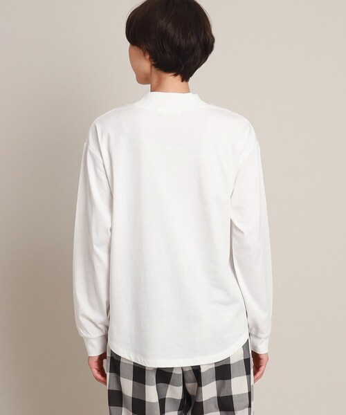 Dessin(デッサン)の「ハイネックロングスリーブTシャツ<XS~L>(Tシャツ/カットソー・レディース・ブラック/ライトグレー/ホワイト系・02/01/03/00)」の4枚目の写真
