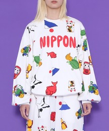 PUNYUS | NIPPON総柄スウェット(すき焼き・縁起物）(スウェット)