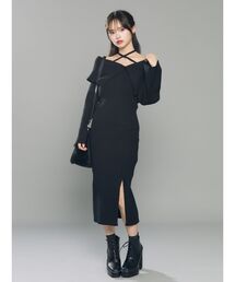 EATME | オフショルニットワンピース(ワンピース)