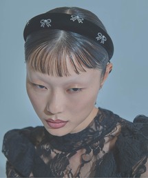 Carmelo（カーメロ）の「ベロアリボンカチューシャ / Velour decorated volume headband（カチューシャ・メンズ）」