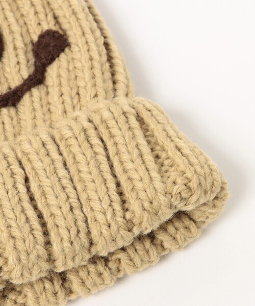 BEAMS mini（ビームスミニ）の「BEAMS mini / スマイル ニット ポンポン ワッチ 23FW（ニットキャップ/ビーニー・キッズ・グリーン系その他5/ベージュ/レッド系その他3/ブルー・ONE SIZE）」の11枚目の写真